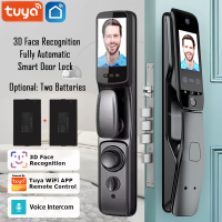 WiFi Tuya APP Voice Intercom ประตูดิจิตอลล็อคคุณภาพสูง 3D Face Recognition สมาร์ทประตูล็อคด้วยกล้อง-hjgytyuuiytt