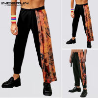 Beehoo INCERUN กางเกงผู้ชายขาเรียว Haren Pants (สไตล์ตะวันตก)