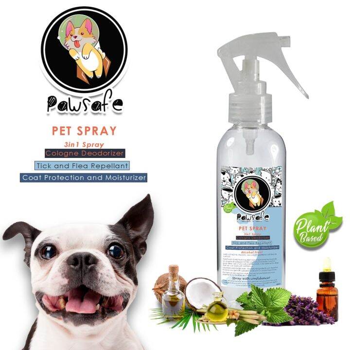 【COD】 200ml Pawsafe Tick and Flea Repellent, pet cologne, and coat