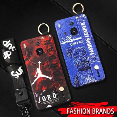 Back Cover Lanyard Phone Case For ZTE-Nubia Z50S Pro Silicone Fashion Design Wrist Strap Wristband trendy Waterproof