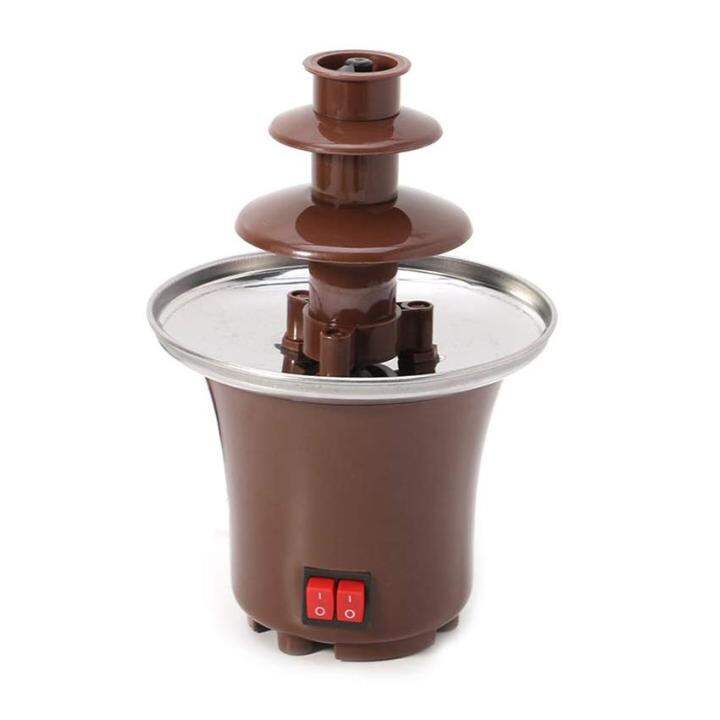 Mini Chocolate Fondue Fountain (Brown) Mini Chocolate Fountain Three