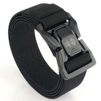 FRALU Official Genuine Tactical Belt Quick Release Metal Buckle Elastic Nylon Belt Soft Real Nylon Sports Accessories