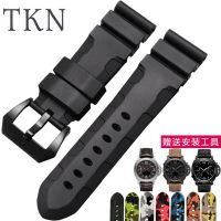 ▶★◀ Suitable for Panerai mens watch silicone strap PARNIS soft rubber replacement watch strap 22/24mm