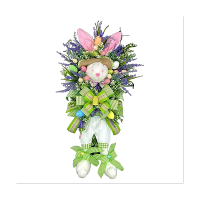 Easter Day Easter Bunny Wreath Decoration Easter Wreath Front Door Wall Window Decor for Home Farmhouse Decorations