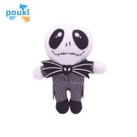 POUKL น่ารัก 23cm ของเล่นหุ่นกระบอก ของเล่นตุ๊กตา ตุ๊กตายัดไส้ ตุ๊กตาแจ็ค ตุ๊กตาแจ็ค สเกลลิงตัน ของเล่นยัดไส้ ฝันร้ายก่อนวันคริสต์มาส ตุ๊กตาผ้า