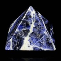 Blue Sodalite Stone Pyramid Healing Energy Generator Reiki Divine Gemstones