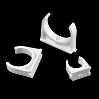 20/25/32/40/50mm PVC Pipe Clamps Garden Water Pipe Holder Single U Plastic PPR Lock Tube  5 Pcs PVC Saddle Pipe Clamp Pipe Fittings Accessories