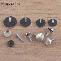 40 Pcs/lot Cross Flat Head Self-tapping Screws Glass Fixing Screw Furniture Decorative Nuts Cover Mirror Stainless Steel Nail Nails Screws  Fasteners