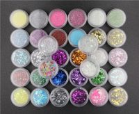 34 PCSSET nail art glitter sequins set light therapy Manicure DIY nail art decoration glitter Sequins