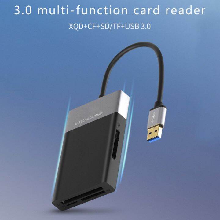 XQD Card Reader Multi Memory Card Reader with 2 x USB 3.0 HUB Adapter