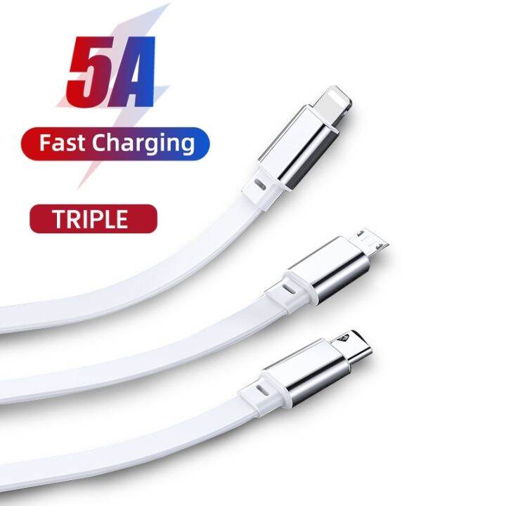 hot-ruxmmmlhj-566-5a-3-in-1ชาร์จ-usb-c-สายสำหรับ-iphone-14-13-12-11-max-pro-usb-a-ถึง8-pin-micro-type-c-สายชาร์จสำหรับ-huawei-samsung-xiaomi