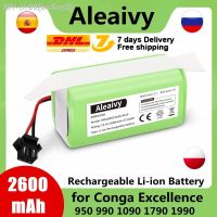 ljmu15 14.4V 2600mAh Li-ion battery for Cecotec Conga Excellence 950 990 1090 Ecovacs Deebot DN621 601/605 Eufy RoboVac 35C Panda V710