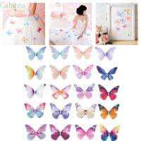 COD DSFGREYTRUYTU CABEZA 20PCS Clothes Patch DIY Headdress Embellishment Butterfly Applique 3D Chiffon Wedding Organza For Earring Pants T shirt Hat Translucent Jewelry Making