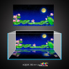 Tranh 3d dán hồ cá - bể thuỷ sinh mẫu hoa sen siêu đẹp và nét - ảnh sản phẩm 1