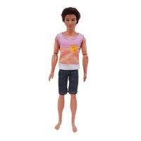 Ken Doll เสื้อผ้าทำด้วยมือ Men39; S Doll ชุดกางเกงเสื้อยืดลำลองสวมใส่ทุกวันรองเท้าเสื้อผ้าสำหรับ Barbiees ตุ๊กตา Ken เครื่องประดับ