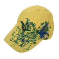 Women Cotton Flower Baseball Hat Snapback Gorras Hat Cap Yellow