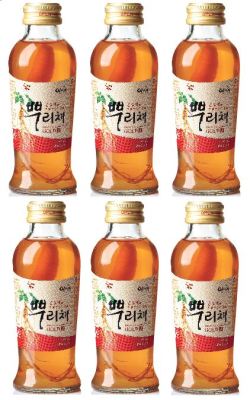 เครื่องดื่มโสมแดงเกาหลี korean red ginseng drink with root gold brand ebiche 홍삼액에 인삼 뿌리채 120mlx6ea