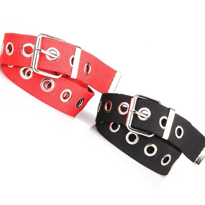 women-belts-studded-grommet-holes-single-pin-buckle-belt