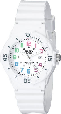 Casio Womens LRW-200H-2BVCF Stainless Steel Watch Resin Band White