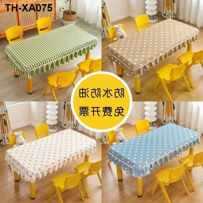 ผ้าปูโต๊ะการ์ตูนสี่เหลี่ยมผ้าปูโต๊ะอนุบาลผ้าคลุมโต๊ะนักเรียนกันน้ำและกันน้ำมันซักฟรี