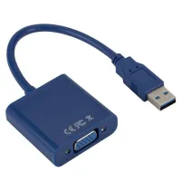 Vga Hd อะแดปเตอร์ Usb สายเคเบิล3.0กับการ์ดแสดงผลภายนอก Vga ตัวแปลงวิดีโออะแดปเตอร์สำหรับ Windows 7/8ยูเอสบียูเอสบีอะแดปเตอร์แปลง