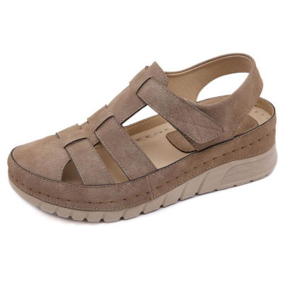 Vintage Wedge Sandals Woman Summer Casual Sewing Women Shoes Female Ladies Platform Retro Sandalias Plus Size light ladies q115