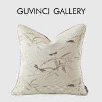 【hot】☑✧ GUVINCI GALLERY Insects Embroidery Cushion Cover Quaint And Distinctive Hotel Villa