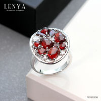 Lenya Jewelry แหวนเงินแท้ ประดับพลอยโกเมน และ CZ เสริมบุคลิกความมั่นใจ เสริมให้ร่ำรวย