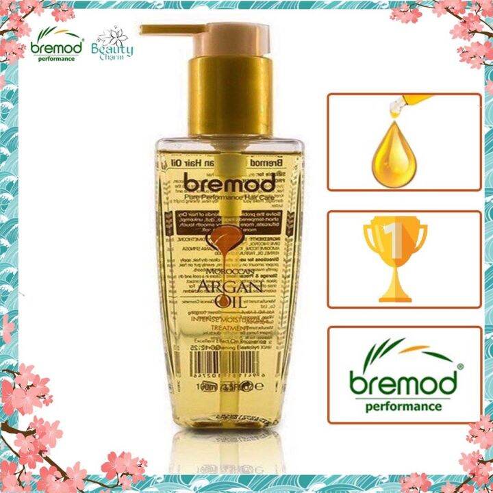 Bremod Hair Serum 100ml Moroccan Argan oil Intense Moisturizing