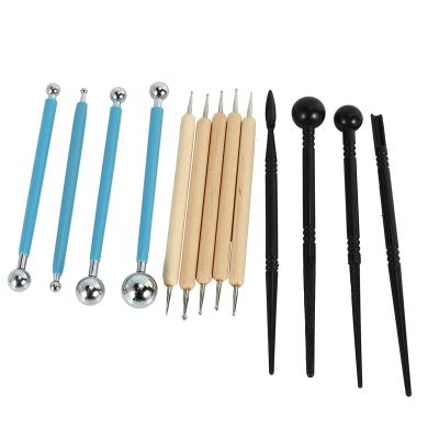13 Piece Ball Stylus Dotting Tools, Clay Pottery Modeling Set, Rock Painting Kit