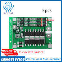 【Agoal】5Pcs Agoal 3S 12V 25A 18650แบตเตอรี่ลิเธียมแผ่นป้องกัน11.1V 12.6Vสูงด้วยBalanced Circuitชาร์จเกินจำนวนDischarge Short Circui