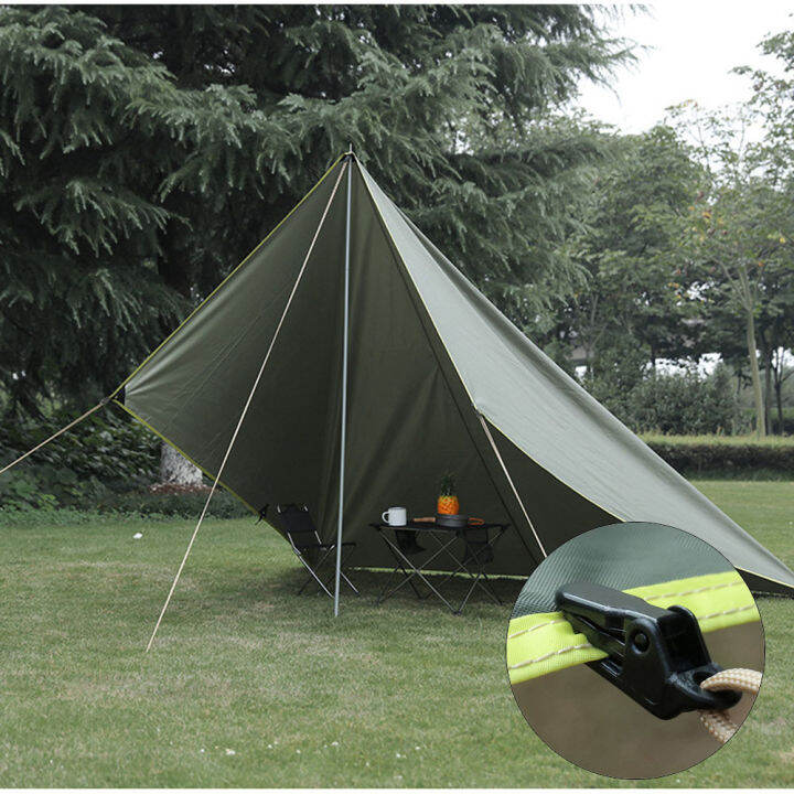 black-tarpaulin-plastic-crocodile-beak-fixed-buckle-outdoors-tent-clip