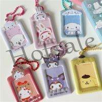 【hot sale】 ✳¤ B11 Ins Mini 1 Inch Card Holder Cute Cartoon Waterproof Photocard Bag with Chain Pendant Stationery