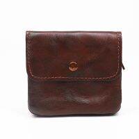 ∋┅❍ Vintage Style Men Leather Coin Purse Wallet Clutch Key Holder Zipper Small Soft Bag Mini Bag