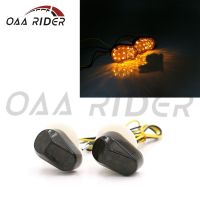 Universal Motorcycle LED Flush Mount Blinker Turn Signals Indicators For Yamaha YZF R1 R6 R6S R3 R6S FZ1 FZ6 FZ8 FAZER XJ6 MT03