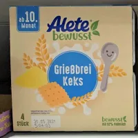 Germany Nestle ALETE Biscuit Cereal Yogurt Cup 4x100g 10 months later