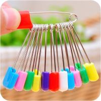 Stainless steel pin color plastic head safe baby drool towel lock stitch child baby bread bag mail