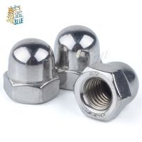 New Product 1-2Pcs  M8 M10 M12 M14 M16 M18 M20 M24 （Pitch=1/1.25/1.5/2Mm）304 Stainless Steel Fine Thread Nuts/Cap Nuts