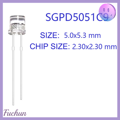 Fuchun SGPD5051C6โฟโตไดโอดเลนส์แบน5มม. 10ชิ้น,SGPD5051B6 SGPD5051C9 SGPD5082B6 SGPD5051R6