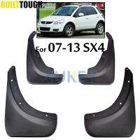 บังโคลนชุดแม่พิมพ์ของรถสำหรับ Suzuki SX4ฟัก2007-2013แผ่นกันโคลนล้อรถยนต์บังโคลนบังโคลนกันแดดด้านหน้าด้านหลัง