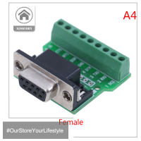 HITN D-Sub 9PIN ตัวเชื่อมต่อ solderless DB9 RS232 SERIAL TO Terminal ADAPTER