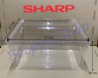 กล่องใส่ผักในตู้เย็น กล่องผัก กล่องแช่ผัก ตู้เย็น Sharp รุ่น SJ-X43T/P43G ของแท้