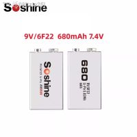 tzle25 2Piece Soshine 9V Rechargeable Battery 680mAh Soshine 9V/6F22 Li-po Rechargeable Battery: 680mAh 7.4V