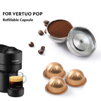 สำหรับ Nespresso Vertuo ถัดไปนำมาใช้ใหม่ฝักรีฟิลกาแฟแคปซูล Vertuoline สแตนเลสแคปซูลกรองด้วย Pod888เดิม