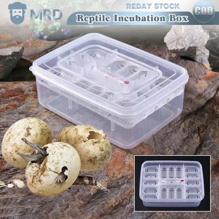 16 Grids Reptile Egg Tray Snake Lizard Egg Hatching Incubator Box ...