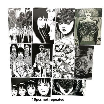 Anime Tomie Stickers Horror Comic Fujiang Graffiti Car Bicycle Motorcycle Skateboard Laptop Stickers