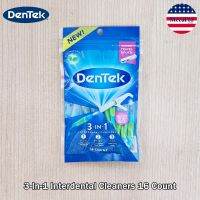 DenTek® 3-In-1 Interdental Cleaners 16 Count เดนเทคเ อินเตอร์เดนทัล คลีนเซอร์ แปรงซอกฟัน