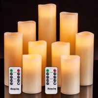 12Pcs LED Electronic Candle Remote Flickering Flameless Candles Wedding Birthday Decor Tea Light Waterproof Romantic Night Light