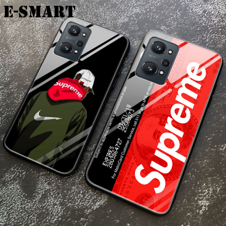 Supreme For iPhone 12 Pro Case Tempered Glass Protector Mirror Back Covers  SUP Superme Supreme Design iPhone 12 Pro Back Cover