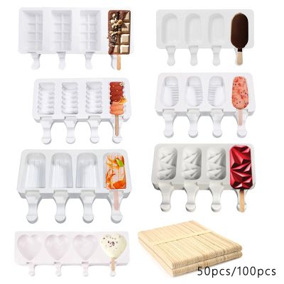 ❐❁☒ Silicone Popsicle Mold Ice Cream Mould Summer DIY Homemade Ice Cube Tray Ice Pop Block Freezer Fruit Juice Dessert Maker Tool